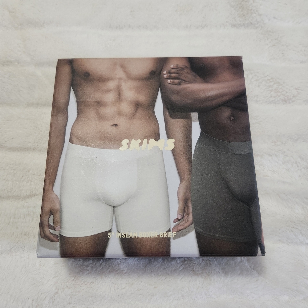 Skims Stretch Ultra Soft 5" Inseam Boxer Brief 3-Pack Sz XL Assorted, NIB New